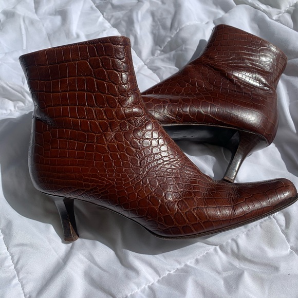 Vintage Shoes - Vintage brown leather heels